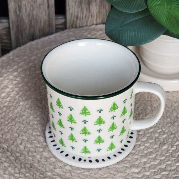 Cost Plus World Market Other - NEW World Market Green Rim & Trees Mug